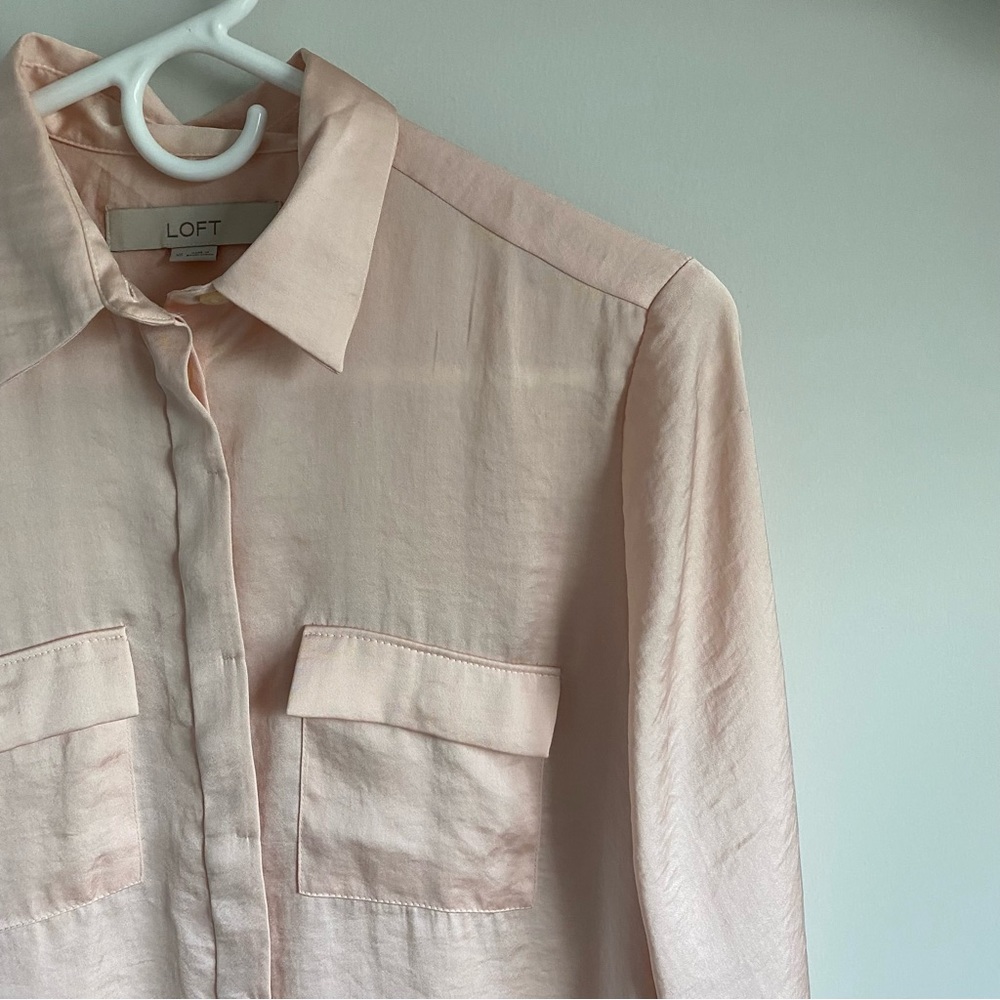 Loft Button Down Collared Blouse - image 5